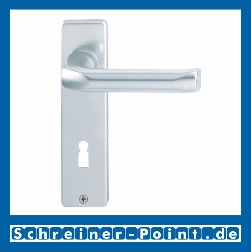 Hoppe London Aluminium Kurzschildgarnitur  F1 Natur 113/202KP, 6675094, 6880587, 6675193, 6675276